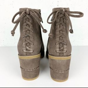 UGG Corinne Suede Lace Back Ankle Boots Brown 9